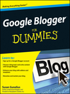 Google Blogger For Dummies®